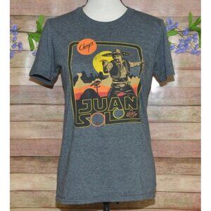 Chuy's Tex Mex Shirt Unisex Small Gray Graphic Tee Juan Solo Star Wars